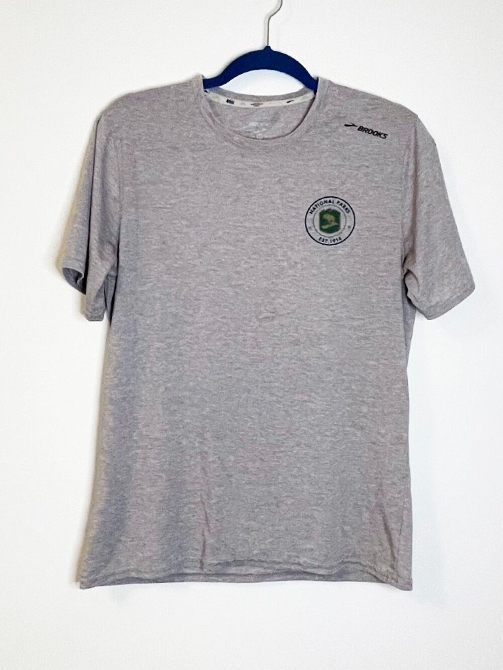 Brooks REI Co-op National Parks Graphic Tee Men’s Medium Gray Running Outdoor